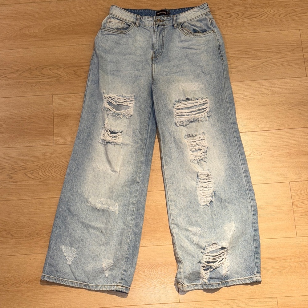 Distressed Light Blue Women's Jeans